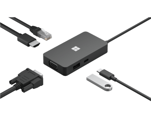 Adapter Microsoft USB-C Travel Hub USB-C3.2/USB-A/Eth/HDMI/VGA - Image 3
