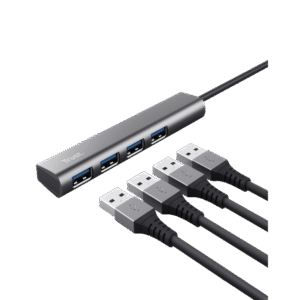 Adapter TRUST HALYX USB HUB-3.2/4xUSB/siva