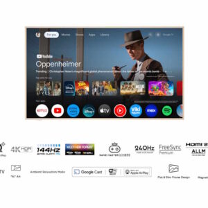 Televizor TCL 55A300W/QLED/55"/4K UHD/144Hz/Matte Screen/"Ai" Art/Google TV/frame