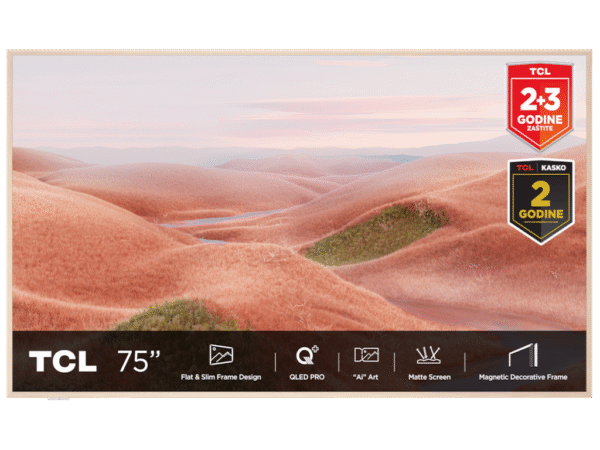 Televizor TCL 75A300W/QLED/75"/4K UHD/144Hz/Matte Screen/"Ai" Art/Google TV/frame - Image 3
