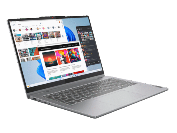 Laptop LENOVO IdeaPad 5 2in1 14AHP9 DOS/14" WUXGA OLED/Ryzen 7-8845HS/16GB/1TB/FPR/bklt SRB/siva - Image 2
