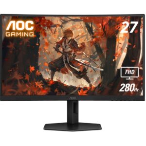 Monitor AOC C27G4ZXE 27"/VA,zakrivljen/1920x1080/280Hz/1ms GtG/HDMIx2,DP/freesync/VESA/crna
