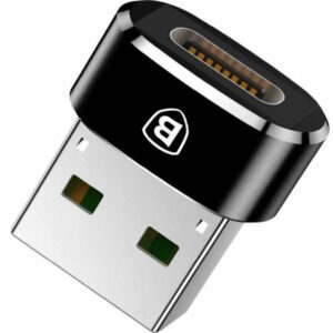 Adapter Mini BASEUS USB ženski na Type-C muški/konverter/crna