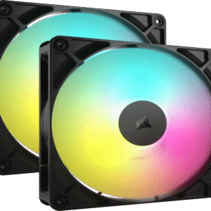 Ventilator CORSAIR RS140 ARGB/140mm/dual pack/crna