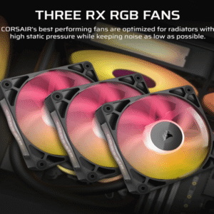 Kuler za CPU CORSAIR iCUE LINK TITAN 360 RX/RGB/AIO/360mm/triple fan/vodeno hladenje/crna