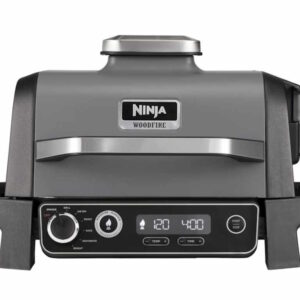 Gril NINJA OG701EU Woodfire Electric Outdoor BBQ Grill & Smoker/2400W/crna